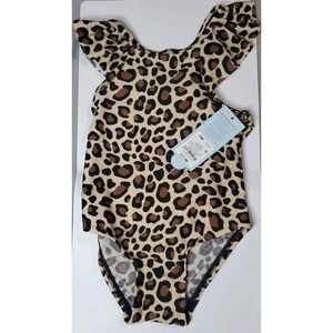 One Piece 18 Month Swimsuit Leopard Print Cat & Jack Upf 50+ 93% Polyester NEW